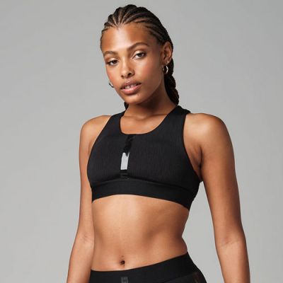 Printed Scoop Racerback Bra