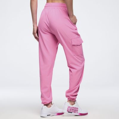 Pastel Woven Cargo Pants