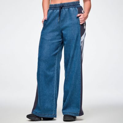 Jean Jamz Wide Leg Combo Pants