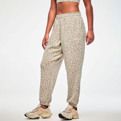 Zumba Modal Knit Slouch Cargo Pants - Beige