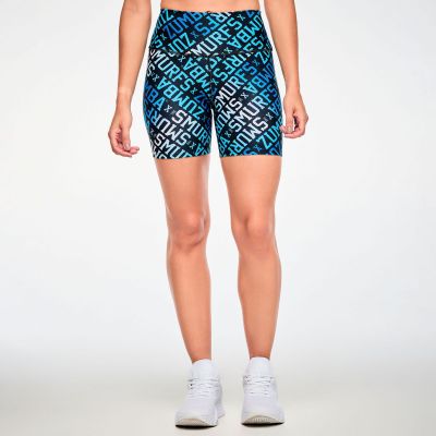 Zumba X The Smurfs High Waisted Biker Shorts