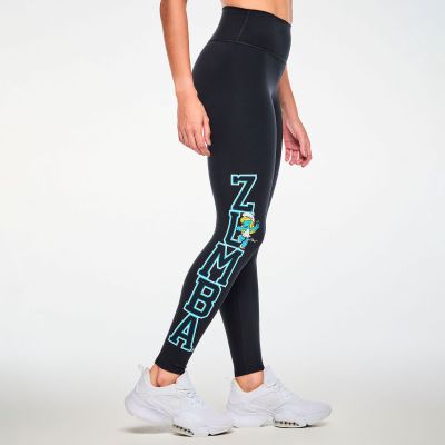 Zumba X The Smurfs High Waisted Ankle Leggings