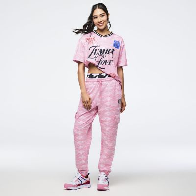 Zumba Amour Crew Neck Athletic Jersey