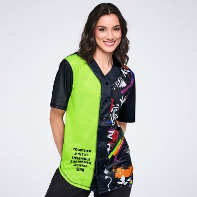 Pride Baseball Button Up