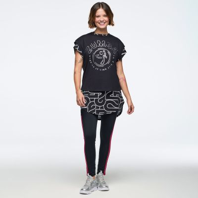 Zumba 25 Extended Shoulder Loose Tank