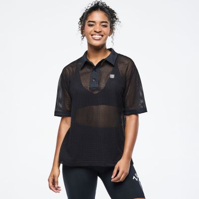 Zumba Basic Oversized Mesh Polo