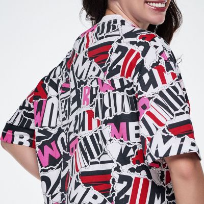 Rock 'n' Roll Oversized Boxy Crop Top