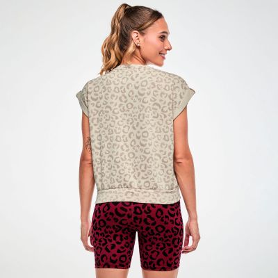 Zumba Modal Printed Sleeveless Sweatshirt