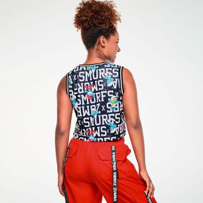 Zumba X The Smurfs Crop Loose Tank