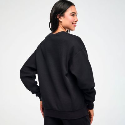 Zumba Basic Oversized Waffle Sweatshirt