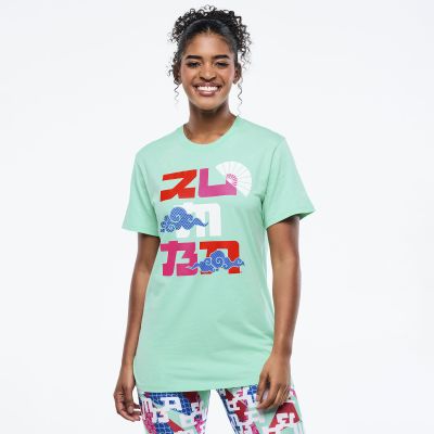 Eastern Flavor Crew Neck Tee - Green