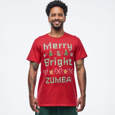 Zumba Holiday Unisex Crew Neck Tee - Red