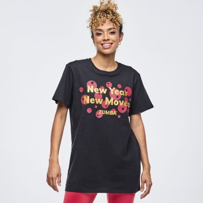 Zumba Holiday Unisex Crew Neck Tee - Black