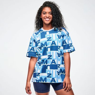 Jean Jamz Oversized Crew Neck Top
