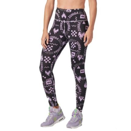 Zumba Fuego High Waisted Ankle Leggings