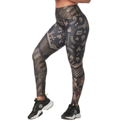 Zumba Printed High Waisted Ankle Leggings 