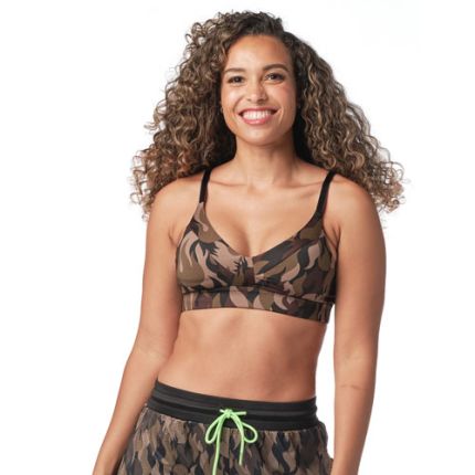 Zumba Camo Flame Bra