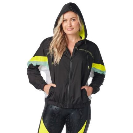 Zumba Color Blocked Zip-Up Jacket