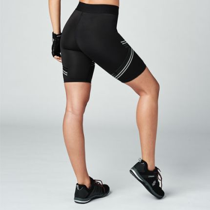 Geometric Print Biker Shorts