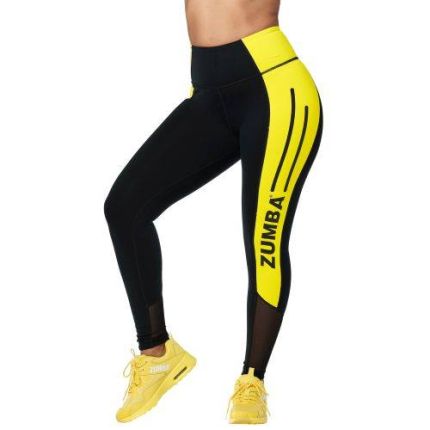 Zumba 01 High Waisted Ankle Leggings-Black-XS