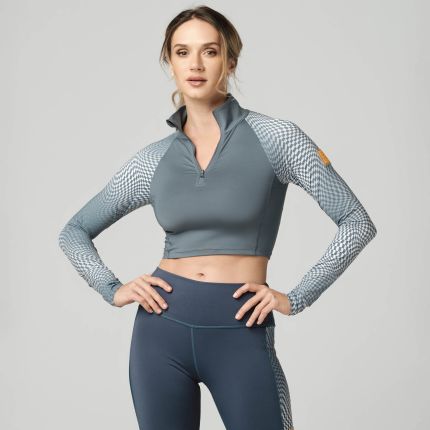 Bring Your Power Long Sleeve Crop Top