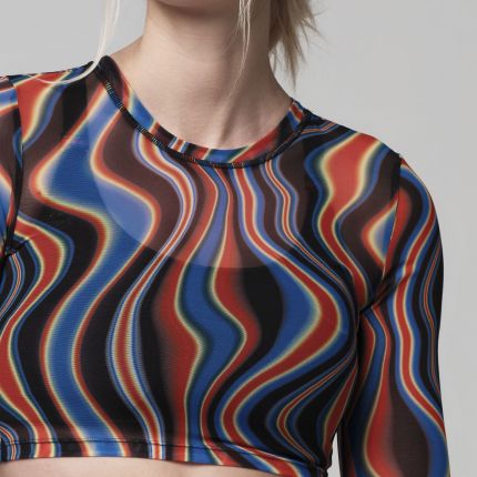 Strong Over Everything Long Sleeve Crop Top