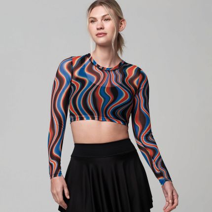 Strong Over Everything Long Sleeve Crop Top