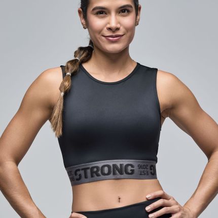 STRONG iD Crop Tank With Elastic Waistband