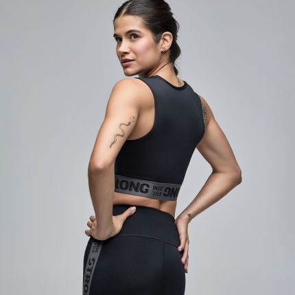 STRONG iD Crop Tank With Elastic Waistband