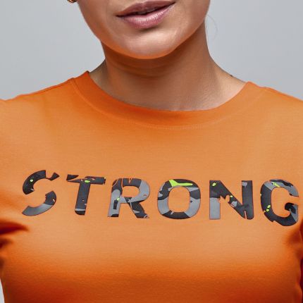 STRONG iD Fitted Short Sleeve Top - Orange