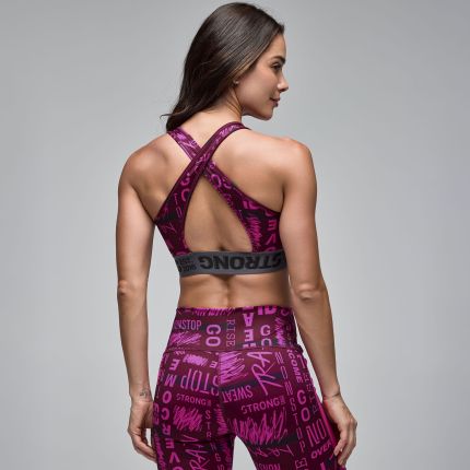 STRONG iD Z-Lift High Neck Cross Back Bra