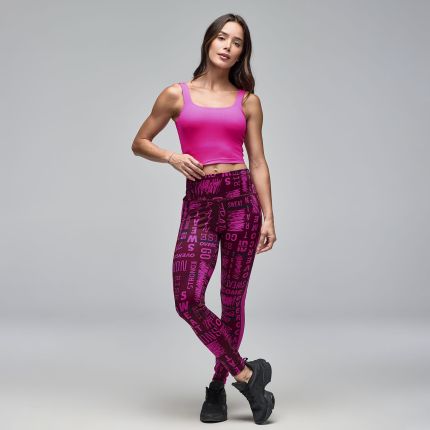 STRONG iD Square Neck Crop Tank With Shelf Bra