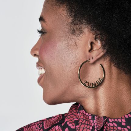 Zumba Love Hoop Earrings
