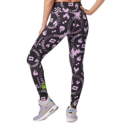 Zumba Fuego High Waisted Ankle Leggings