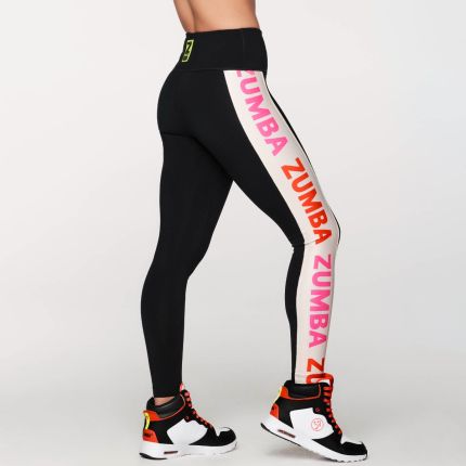Zumba Forever High Waisted Panel Ankle Leggings