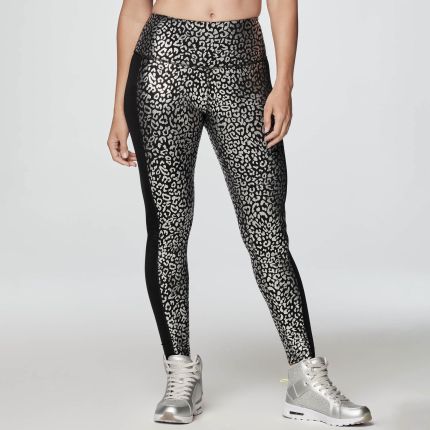 Glow With The Flow High Waisted Foil Leggings