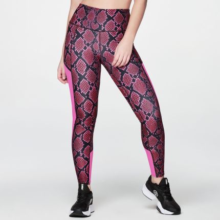 Zumba Love Snakeskin High Waisted Ankle Leggings