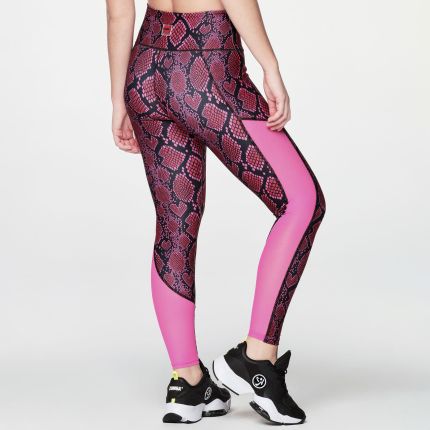 Zumba Love Snakeskin High Waisted Ankle Leggings