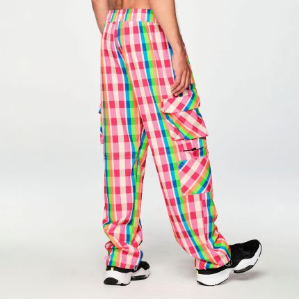 Zumba Plaid Pop Cargo Pants