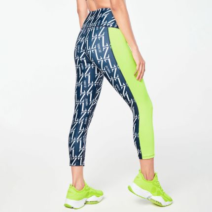 Zumba Prep High Waisted Crop Leggings - Let's Go Indigo