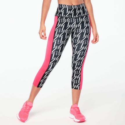 Zumba Prep High Waisted Crop Leggings Black