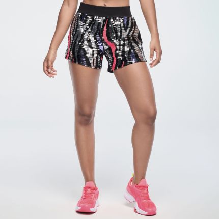 Funscape Sequin Boxing Short With Side Trim