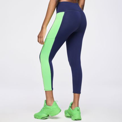 Zumba Out Loud High Rise Crop Leggings With Pockets