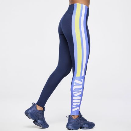 Zumba Out Loud High Waisted Ankle Leggings With Side Panel