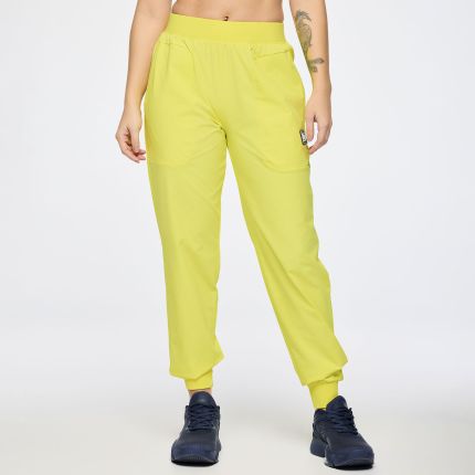 Zumba Out Loud Stretch Woven Slim Ankle Joggers