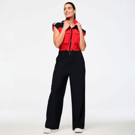 Victory Sleeveless Woven Jumpsuit