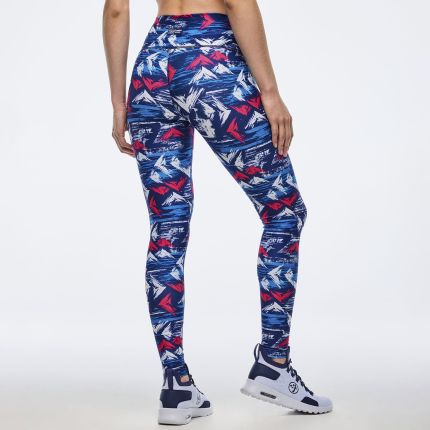 Apres Zumba High Waisted Ankle Leggings - Blue