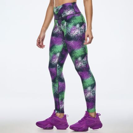 Apres Zumba High Waisted Ankle Leggings - Multi