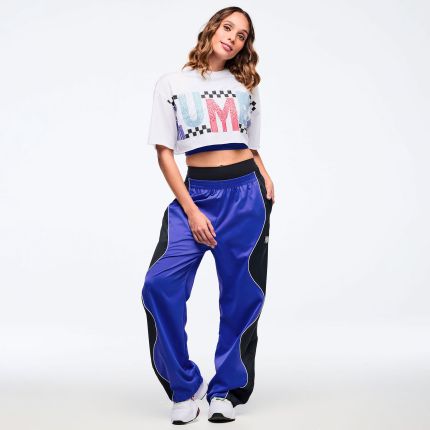 Latin Movement Wavy Track Pants - So Into Blue