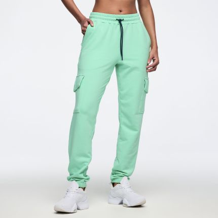 Latin Movement High Waisted Knit Cargo Pants